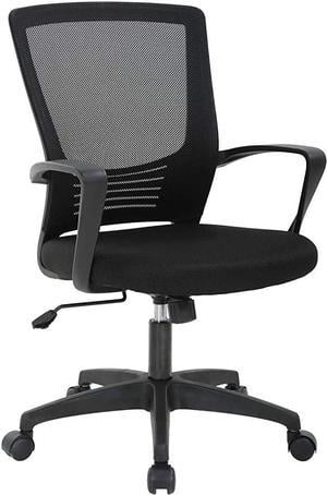 BestOffice Mesh Computer Rolling Swivel Modern Executive Chair Adjustable Stool Back Support for Adult Black