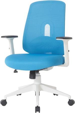 NOUHAUS Palette Ergonomic Office Chair Comfortable Swivel Computer Desk Chair, Lumbar Adjust Rolling Chair (Blue)