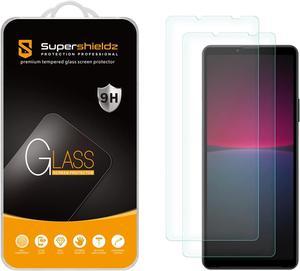 2 Pack Supershieldz Designed for Sony Xperia 10 IV Tempered Glass Screen Protector Anti Scratch Bubble Free