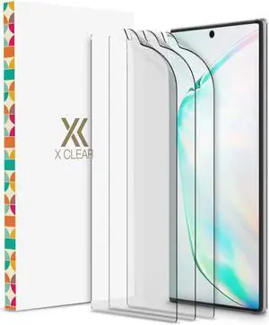 3 Pack Screen Protector Designed for Galaxy Note 10 Plus/Note 10 Plus 5G (2019) [Case Friendly] TPU Film Anti-Scratch HD Protector Compatible Samsung Galaxy Note10+ / Note 10+ 5G - Pack of 3