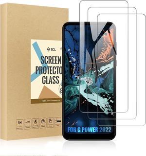 SCL Screen Protector for Moto G Power 2022 Screen Protector Motorola G Power 2022 Verre Trempé 3 Pack 9H Fully Transparent Tempered Glass AntiScratch LessFingerprint Case Friendly