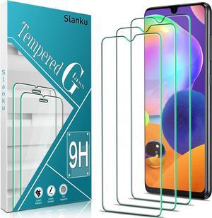 3 Pack Slanku Screen Protector for Samsung Galaxy A32 4G A31 A22 4G Tempered Glass Bubbles Free Easy installation Case Friendly AntiScratch