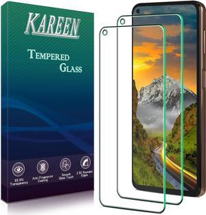 2 Pack KAREEN Tempered Glass for Motorola Moto G Stylus 2021 Moto G9 Plus Screen Protector Bubble Free Anti Scratch 9H Hardness