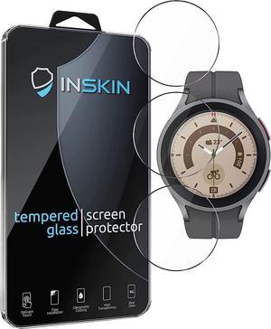 Inskin Screen Protector for Samsung Galaxy Watch 5 Pro 45mm  3Pack 9H Tempered Glass Film HD Clear Anti Scratch BubbleFree Adhesive