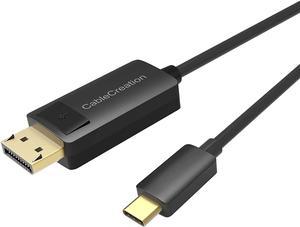 USB C to DisplayPort Cable 6FT 4K@60Hz, 2K@165Hz, 2K@144Hz, CableCreation USB 3.1 Type C to DP Cable Thunderbolt 3 Compatible for MacBook Pro/Air, iMac, iPad Pro 2020, XPS 15/13, Galaxy S22 S20 S10