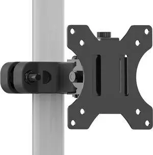 WALI Mount Plate for Universal Monitor Mounting System, Fits 1.1 to 2.4 inch Diameter Pole, Mounting Holes for 75 by 75 mm and 100 by 100mm (VES02), Black