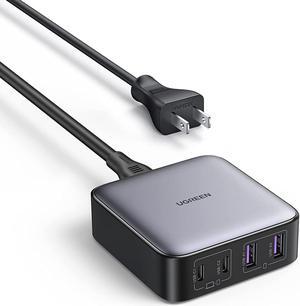 UGREEN 65W USB C Charger, Nexode 4 Ports Charging Station, Fast GaN Desktop Charger Compatible with iPhone 14 Pro, Galaxy S23 Ultra, iPad Pro, MacBook Pro/Air, Steam Deck, Laptops, Tablets, and More