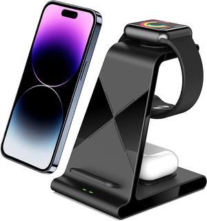 3 in 1 Wireless Charger Wireless Charging Station for iPhoneApple WatchAirpods Charger Stand for Apple Watch Ultra876 SE 5 4 3 2 1 Airpods 32ProPro 2 iPhone 14 Pro Max14 Pro14131211