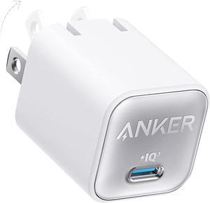 USB C GaN Charger 30W Anker 511 Charger Nano 3 PIQ 30 Foldable PPS Fast Charger for iPhone 1414 Pro14 Pro Max13 Pro13 Pro Max Galaxy iPad Cable Not Included  Aurora White