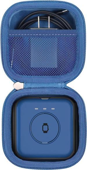 khanka Hard Travel Case Replacement for Iseyyox/RTOPS/Hicober/UCOMX Nano 3 in 1 Wireless Charger,Magnetic Foldable Charging Station, Case Only (Blue)