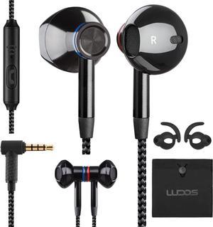 LUDOS NOVA Wired Earbuds inEar Headphones Ear Phones with Microphone 5 Year Warranty Noise Isolating 35mm Earphones Plug in Ear Buds for iPhone iPad Samsung Computer Laptop PC Office