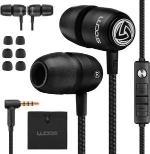 LUDOS Clamor 2 Pro Wired Earbuds inEar Headphones Earphones with Microphone 5 Year Warranty Noise Isolating Magnetic Earbuds Headsets for iPhone iPad Samsung Computer Laptop PC Office