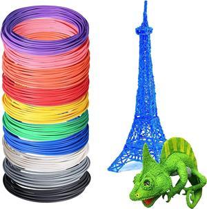 25 Colors 3D Pen PLA Filament Refill, Each Color 10feet, Total 250 Feet  DO3D 3D Pen / 3D Printer PLA Refills Sample Pack, Compatible with MYNT3D /