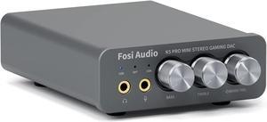 Fosi Audio K5 Pro Gaming DAC Headphone Amplifier Mini Hi-Fi Stereo Digital-to-Analog Audio Converter USB Type C/Optical/Coaxial to RCA/3.5MM AUX for PS5/PC/MAC/Computer