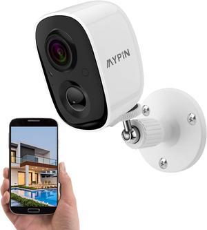 Security Camera Wireless Outdoor, 1080P HD Wireless Rechargeable Battery Powered WiFi Home Surveillance Camera with AI PIR, Waterproof, Night Vision, Motion Detection, 2-Way Audio and SD/Cloud Storage