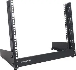 Sound Town 8U 2-Post Desktop Open-Frame Rack, for Audio/Video, Network Switches, Routers, Patch Panels (ST2PF-8LW), Welcome to consult