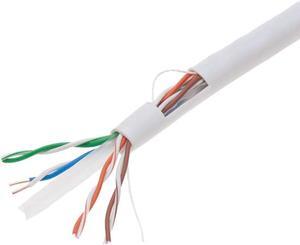 Cables Direct Online 1000ft CAT6 Solid Cable 550Mhz Ethernet LAN UTP 23AWG RJ45 Network Wire Bulk (White)