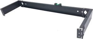 Jingchengmei 1U 19-inch Hinged Wall Mount Patch Panel Bracket- 6-inch Deep Foldable Horizontal Rack for 19" Networking Equipments (JCM-HWMB1U)