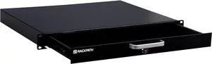 1U Rack Mount Drawer for 19 Inch AV/Network/DJ Equipment Racks or Cabinets with Lock and Key