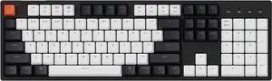Keychron C2 Full Size 104 Keys Wired Mechanical Gaming Keyboard for Mac Layout with Gateron G Pro Brown Switch/White LED Backlight/Double Shot ABS Keycaps/USB C Computer Keyboard for Windows Laptop