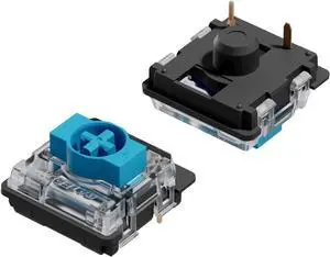 Gateron ks-27 Low Profile Key Switches for Mechanical Gaming Keyboards | Plate Mounted (Gateron Blue, 90 Pcs)