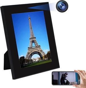 VANCHEER Hidden Camera Photo Frame WiFi Spy Cameras 1080P HD for Home Security Wireless Small Nanny Cam with Motion Detection, Remote View for Indoor Surveillance No Audio Function