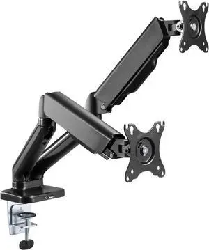 Dual Spring LCD Monitor Arms with USB and Multimedia Ports