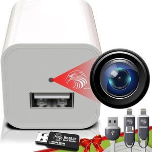 Mini Spy Camera Hidden Camera Charger for Spying | Secret Camera 1080p Full HD | Small Hidden Nanny Cam | Surveillance Camera | USB Charger Camera | Hidden Spy Cam | Hidden Cam
