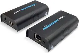 1080P HDMI Extender 365ft/120M Over Single Cat5 /Cat6 /Cat7 Ethernet Network and LAN Router/Switcher for HD STB,DVD,PS3, etc Supports TCP/IP by Ethernet
