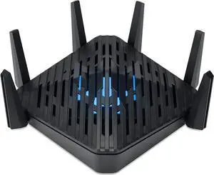 Acer Predator Connect W6 Wi-Fi 6E Gaming Router | Hybrid QoS Compatible with Intel Killer Prioritization Engine | Tri-Band AXE7800 2.4GHz/5GHz/6GHz | Gigabit Router | Lifetime Internet Security