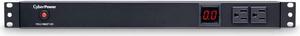 CyberPower PDU15M2F12R Metered PDU, 100-125V/15A (Derated to 12A), 14 Outlets, 1U Rackmount, 15 Foot Power Cord