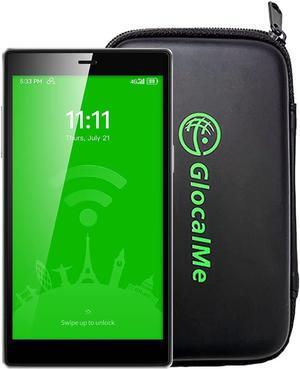 GlocalMe G4 Pro 4G LTE Mobile Hotspot Router & Protective Case, with US 8GB & Global 1.1GB Data, 5 Touch Screen LCD Display Portable WiFi Hotspot for Travel, No Contract, SIMFREE, Pocket WiFi Device