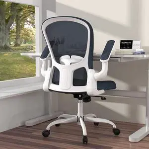 Ergonomic Office Chair, Comfort Swivel Home Office Task Chair, Breathable Mesh Desk Chair, Lumbar Support Computer Chair with Flip-up Arms and Adjustable Height, Welcome to consult
