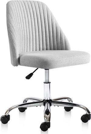 Office Desk Chair, Modern Cute Rolling Vanity Swivel Task Chairs with Wheels, Comfortable Back Seat Armless for Home, Bedrooms, Office, Study, Student, Adults, Make-up, Dressing Room, Cloud Office Desk Chair, Modern Cute Rolling Vanity Swivel Task Chairs with Wheels, Comfortable Back Seat Armless for Home, Bedrooms, Office, Study, Student, Adults, Make-up, Dressing Room, Cloud