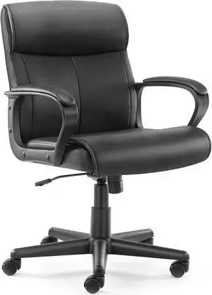 Executive Mid-Back Office Ergonomic Computer Desk Chairs with Flip-up Armrest, Black Executive Mid-Back Office Ergonomic Computer Desk Chairs with Flip-up Armrest, Black