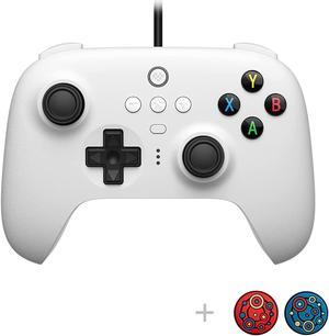 8Bitdo Ultimate Wired Controller with Customize Back Buttons and Turbo Function for PC Windows 10 Android Steam Deck Raspberry Pi and Switch White