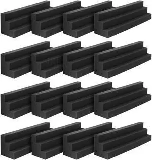 JBER Column Acoustic Wedge Studio Foam Corner Block Finish Corner Wall in Studios or Home Theater (16 Pack)