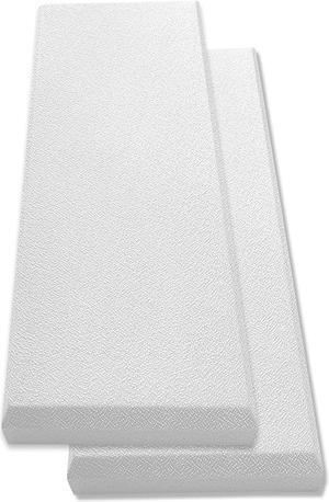 Tönnen 2-pack WHITE Acoustic Panel 36x13x 2inch. Acoustic Panels Sound Absorbing for studios, offices - Fiberglass sound absorbing panel - not made of acoustic foam- decorative soundproof panel