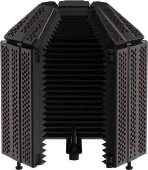 XTUGA MIS02 Recording Microphone Isolation Shield, 5 Panels Soundproof Foam | High Density Pop Filter,Top Enclosed Foldable Soundproof Cover for Condenser Mic Home Studio Equipment,Podcast Recording XTUGA MIS02 Recording Microphone Isolation Shield, 5 Panels Soundproof Foam | High Density Pop Filter,Top Enclosed Foldable Soundproof Cover for Condenser Mic Home Studio Equipment,Podcast Recording