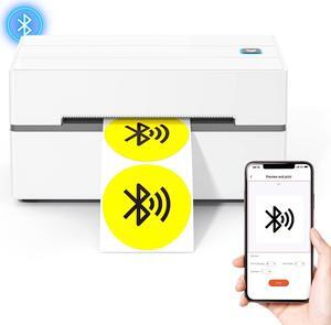 MUNBYN Bluetooth Thermal Shipping Label Printer, 4x6 Wireless Label Printer for Shipping Packages Small Business Office and Home, Support iPhone Android iPad Windows macOS Chromebook Etsy Ebay USPS