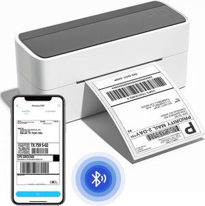 Memoqueen Bluetooth Shipping Thermal Label Printer 4X6 Wireless Label Printer for Shipping Packages & Small Business, Compatible with iPhone, USPS