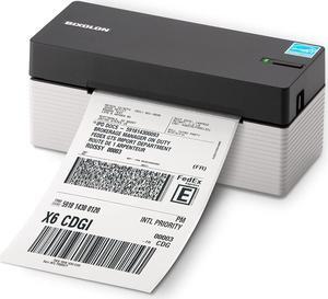 BIXOLON SOHO Series Slim Label Maker Printer - Compact Thermal Printer for Shipping Labels - Compatible with Shopify, Ebay, UPS, USPS, FedEx,  & Etsy - 4x6 Label Printers - 6 IPS (XF3-40)
