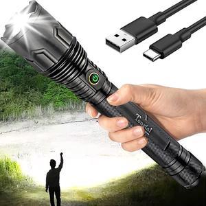 Rechargeable 1000000LM Lumens xhp 70 Most Powerful LED Flashlight USB Zoom  Torch