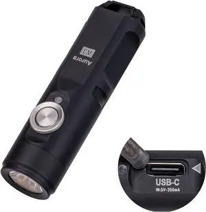 RovyVon Aurora A3 4th Generation EDC Keychain Flashlight, 650 Lumens Super Bright Mini Handheld Flashlight, Powered by USB Rechargeable Built-in Battery for Camping, Outdoors, Everyday Carry RovyVon Aurora A3 4th Generation EDC Keychain Flashlight, 650 Lumens Super Bright Mini Handheld Flashlight, Powered by USB Rechargeable Built-in Battery for Camping, Outdoors, Everyday Carry