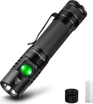 sofirn SC31 Pro Rechargeable EDC Flashlight, Super Bright 2000 Lumens Pocket Flashlight with SST40 6500K LED, Andruril 2 UI, Water Resistant LED Light with Diffuser Magnetic Tail Cap, for Camping
