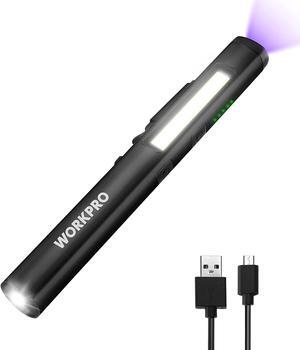Flashlight Pen Light Rechargeable Penlight with 365 nm UV Black Light 450 Lumen LED Mini Pocket Flashlight Great Gifts