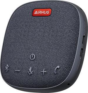 AIRHUG Bluetooth Speakerphone,Conference Speaker with Microphone,6 metes HD Voice Pick Up,Advanced Noise Reduction Algorithm,USB-C Plug & Play,Compatible with Zoom,MS Team,Skype