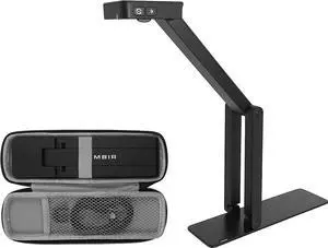AMBIR Flexicam 2in1 USB Document/Web Camera with case-4K Video,Noise canceling Microphone, Internal Light. Supports Zoom,Teams,Google Meet,Facetime,Photobooth and Webex. Windows,Mac,and Chromebook