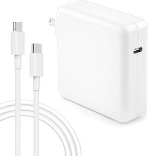 Mac Book Pro Charger - 118W USB C Fast Charger Power Adapter for USB C Port MacBook Pro, MacBook Air, New iPad Pro and All USB C Device, 7.2ft USB-C to C Charge Cable, White