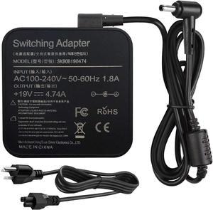 90W 19V 474A Adapter Charger Replace for ASUS Q524 Q524U Q534 Q534U Q524UQ Q534UX Q534UXK P2540U P2540UA P2540NV P2540UV Q524UQBBI7T15 2in1 156 TouchScreen Laptop Power Cord 45 mm30 mm